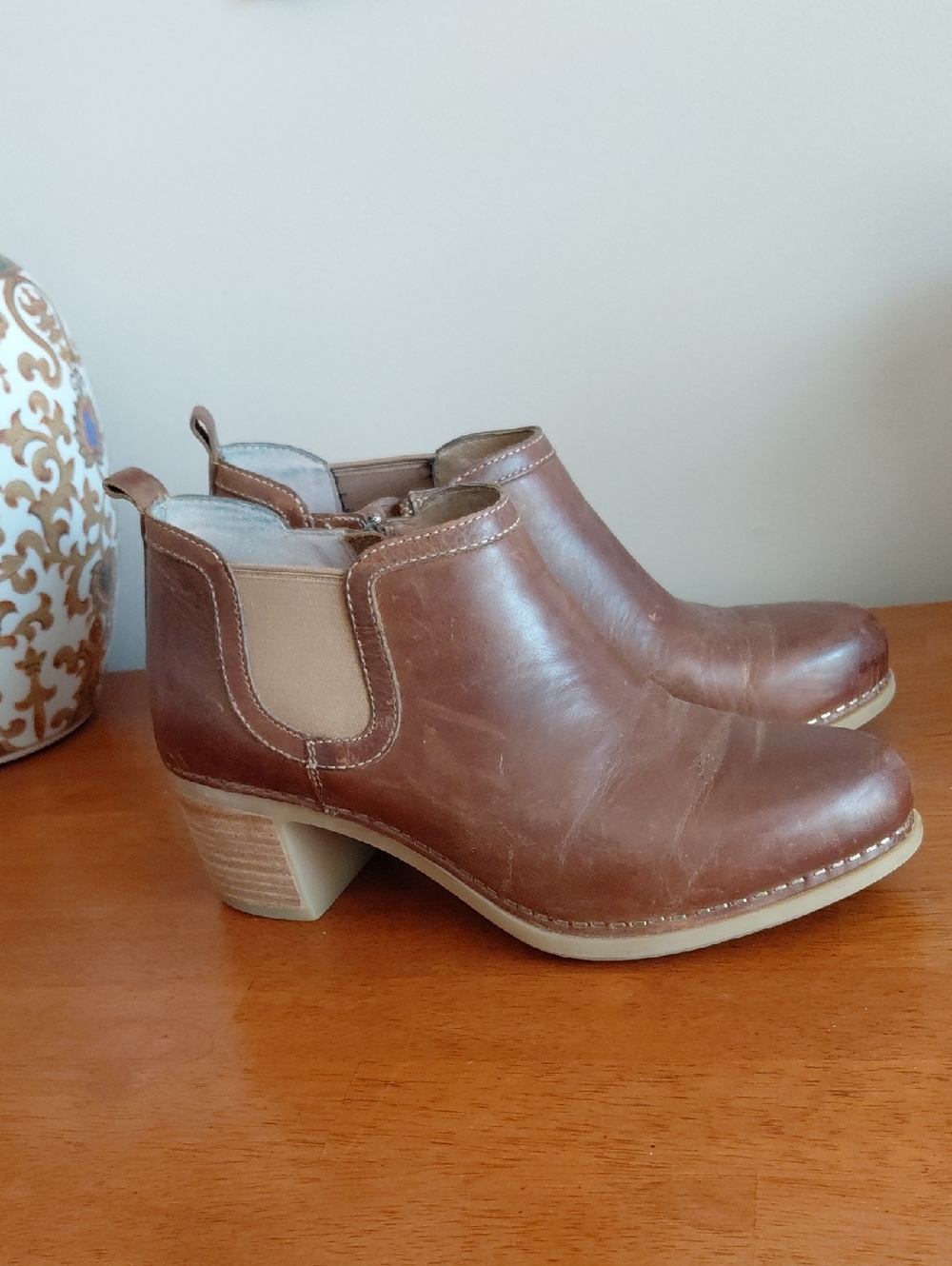 Dansko Women's Brown Leather Ankle Booties